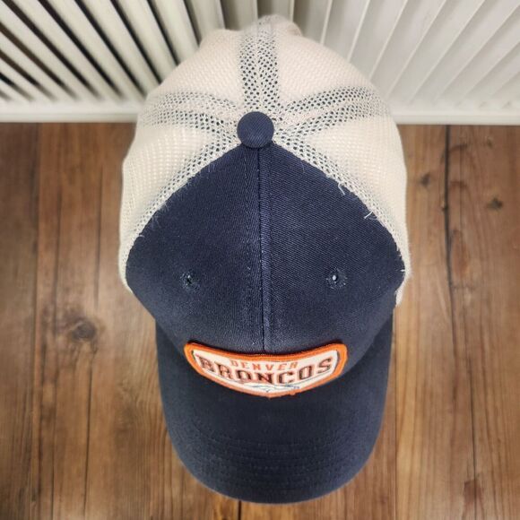 '47 Denver Broncos Hat Cap Snapback Trucker Patch Blue Orange Mens NFL Football - Picture 7 of 10